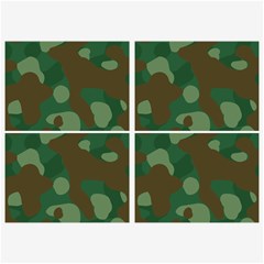 Initial Camouflage Como Green Brown Belt Buckles by Mariart