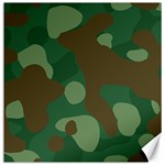 Initial Camouflage Como Green Brown Canvas 20  x 20   19 x19.27  Canvas - 1