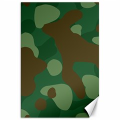 Initial Camouflage Como Green Brown Canvas 20  X 30   by Mariart