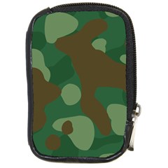 Initial Camouflage Como Green Brown Compact Camera Cases by Mariart