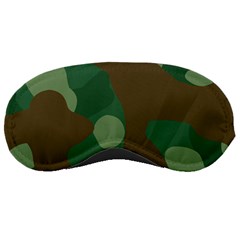 Initial Camouflage Como Green Brown Sleeping Masks by Mariart