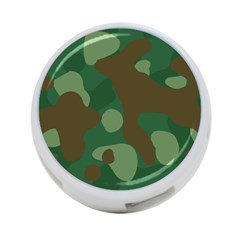 Initial Camouflage Como Green Brown 4-port Usb Hub (two Sides)  by Mariart