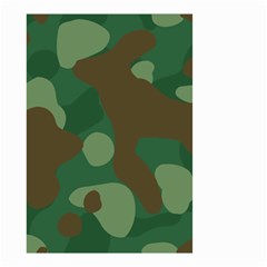 Initial Camouflage Como Green Brown Small Garden Flag (two Sides) by Mariart