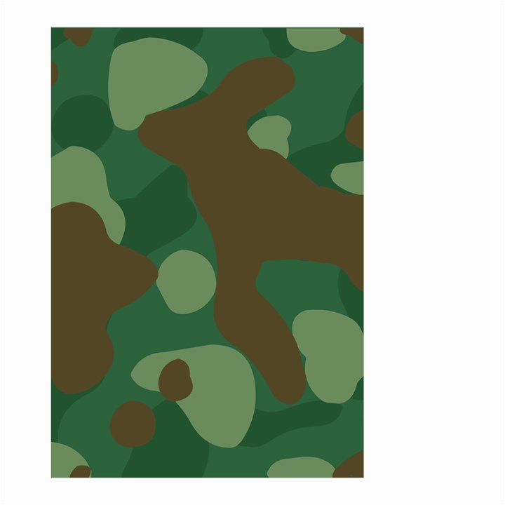 Initial Camouflage Como Green Brown Small Garden Flag (Two Sides)