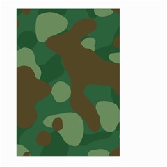 Initial Camouflage Como Green Brown Large Garden Flag (two Sides) by Mariart