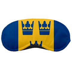 King Queen Crown Blue Yellow Sleeping Masks by Mariart