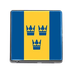 King Queen Crown Blue Yellow Memory Card Reader (square) by Mariart