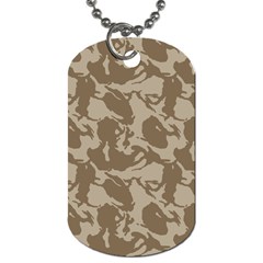 Initial Camouflage Brown Dog Tag (two Sides) by Mariart