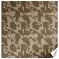 Initial Camouflage Brown Canvas 20  X 20   by Mariart