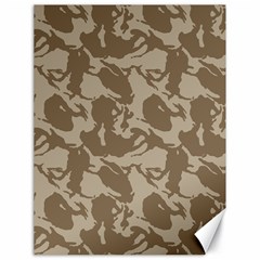 Initial Camouflage Brown Canvas 18  X 24   by Mariart