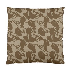 Initial Camouflage Brown Standard Cushion Case (two Sides) by Mariart