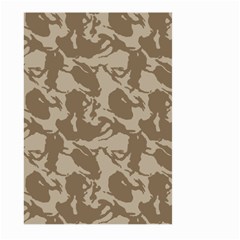 Initial Camouflage Brown Large Garden Flag (two Sides) by Mariart