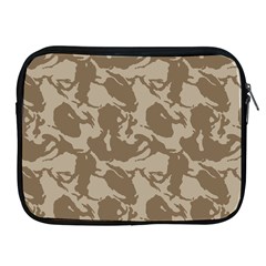 Initial Camouflage Brown Apple Ipad 2/3/4 Zipper Cases by Mariart