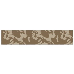 Initial Camouflage Brown Flano Scarf (small) by Mariart