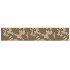 Initial Camouflage Brown Flano Scarf (large)