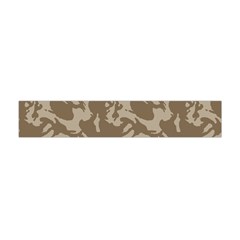 Initial Camouflage Brown Flano Scarf (mini) by Mariart