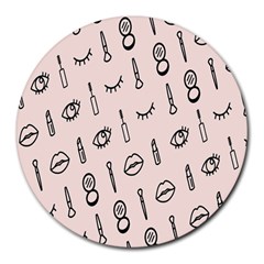 Makeup Tools Eye Mirror Pink Lip Round Mousepads