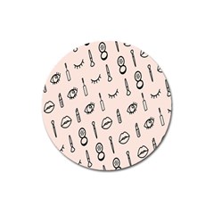 Makeup Tools Eye Mirror Pink Lip Magnet 3  (Round)