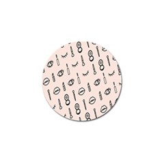 Makeup Tools Eye Mirror Pink Lip Golf Ball Marker by Mariart