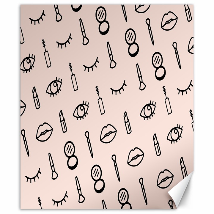 Makeup Tools Eye Mirror Pink Lip Canvas 20  x 24  