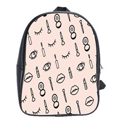 Makeup Tools Eye Mirror Pink Lip School Bags(Large) 