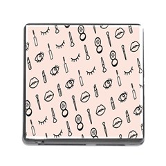 Makeup Tools Eye Mirror Pink Lip Memory Card Reader (Square)