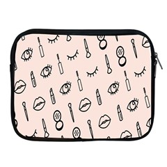 Makeup Tools Eye Mirror Pink Lip Apple Ipad 2/3/4 Zipper Cases by Mariart