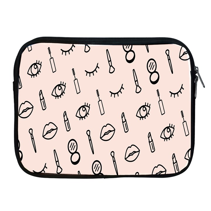 Makeup Tools Eye Mirror Pink Lip Apple iPad 2/3/4 Zipper Cases