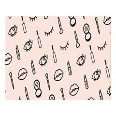 Makeup Tools Eye Mirror Pink Lip Double Sided Flano Blanket (Large) 