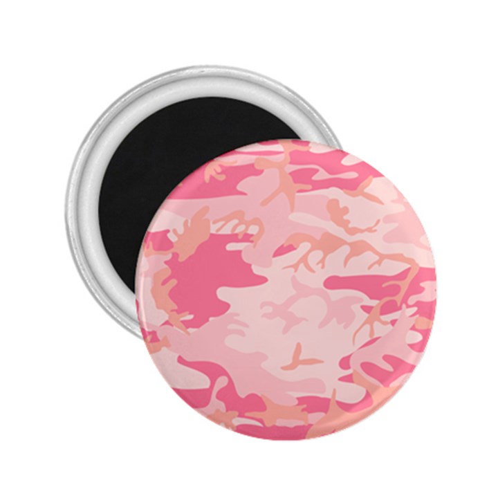 Initial Camouflage Camo Pink 2.25  Magnets