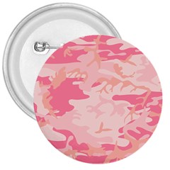 Initial Camouflage Camo Pink 3  Buttons by Mariart