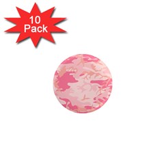 Initial Camouflage Camo Pink 1  Mini Magnet (10 Pack)  by Mariart