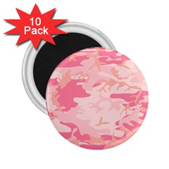 Initial Camouflage Camo Pink 2 25  Magnets (10 Pack) 