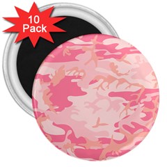 Initial Camouflage Camo Pink 3  Magnets (10 Pack)  by Mariart