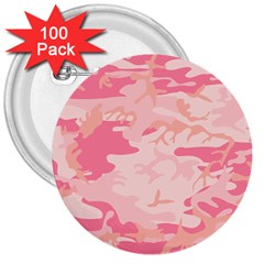 Initial Camouflage Camo Pink 3  Buttons (100 Pack)  by Mariart