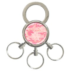 Initial Camouflage Camo Pink 3-ring Key Chains by Mariart