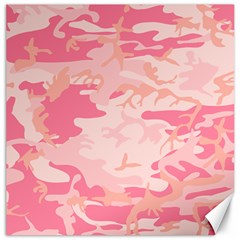 Initial Camouflage Camo Pink Canvas 16  X 16   by Mariart