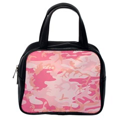 Initial Camouflage Camo Pink Classic Handbags (one Side) by Mariart