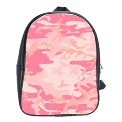 Initial Camouflage Camo Pink School Bags(large)  by Mariart