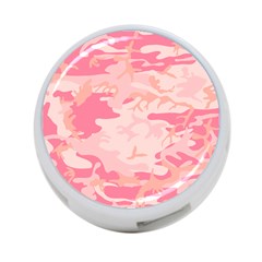 Initial Camouflage Camo Pink 4-port Usb Hub (two Sides)  by Mariart