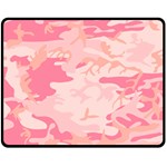 Initial Camouflage Camo Pink Fleece Blanket (Medium)  60 x50  Blanket Front