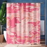 Initial Camouflage Camo Pink Shower Curtain 60  x 72  (Medium)  60 x72  Curtain