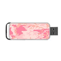 Initial Camouflage Camo Pink Portable Usb Flash (one Side) by Mariart