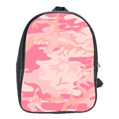 Initial Camouflage Camo Pink School Bags (xl)  by Mariart