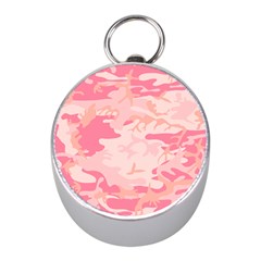 Initial Camouflage Camo Pink Mini Silver Compasses by Mariart