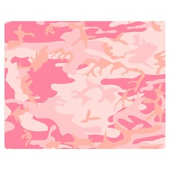 Initial Camouflage Camo Pink Double Sided Flano Blanket (medium)  by Mariart