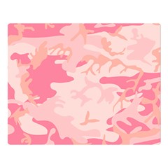 Initial Camouflage Camo Pink Double Sided Flano Blanket (large)  by Mariart