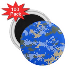 Oceanic Camouflage Blue Grey Map 2 25  Magnets (100 Pack)  by Mariart