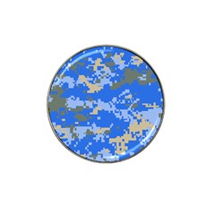 Oceanic Camouflage Blue Grey Map Hat Clip Ball Marker by Mariart