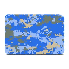 Oceanic Camouflage Blue Grey Map Plate Mats by Mariart